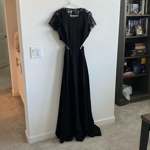 Bebe Backless Lace Gown Size 4